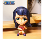8-10cm Anime Figure One Piece Monkey D Luffy Roronoa Zoro Kawaii Toys Q-Version Figural Nendoroid Car Decoration PVC Model Gift