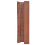 Valla de Jardín de doble cara marron 110x500 cm
