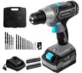 Taladro atornillador Cecotec CecoRaptor Perfect Drill 4020 Advance 20V 4000mAh 1550rpm gris