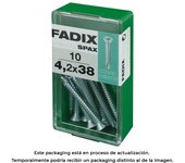 CAJA S 10 unid. TORNILLO ROSCA CHAPA CP AUTOT. CINC 4,2x38mm FADIX