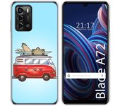 Funda Silicona para ZTE Blade A72 diseño Furgoneta Dibujos