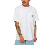 Camiseta de Manga Corta Carhartt WIP Pocket para hombre en color blanco