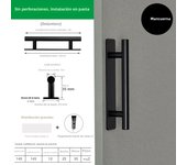 Aluminium Alloy Door Handle New Punch-free Self-Adhesive Sliding Door Knob Hardware Multifunctional Door Handlebar Door