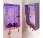 Amigos del apartamento de Mónica 3D puerta decoración del hogar clave almacenamiento percha