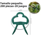 200Pcs Plant Fixed Clips Reusable Greenhouse Bracket forFixing Stems of Flower Vine Vegetables Tomatoes Fastener Garden Supplies