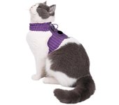 Cat Harness Drawstring Adjustment Comfortable Location Tracking Breathable Compatible for Airtag Pet Chest Strap Locator Cover Pet Supplies