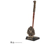 Cinereplicas Harry Potter - Pluma varita mágica Harry Potter con soporte y lenticular marcapáginas - Licencia Oficial