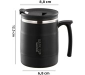 400ml Thermal Mug 304 Stainless Steel Water Cup with Lid Portable Mug Travel Mug Office Cup Handle Cup for Office Home