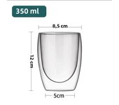 Double Bottom Wall Glass Coffee Cup Whiskey Tea Thermal Heat Resistant Cocktail Vodka Shot Wine Mug Drinkware Tumbler Set