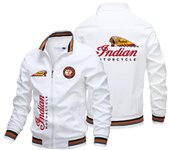 Fine printed Indian baseball jacket, motorcycle jacket, bomber pilot fashion, spring and autumn specials