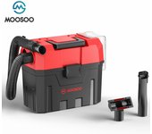 MOOSOO L7 Aspiradora Pequeña Inalámbrica, Aspiradora Portátil Húmeda y Seca con Soplador, Potente pero Silenciosa, de 2 Galones, Con Batería Recargable y Accesorios Duraderos, Ideal para Hogar, Garaje y Coche