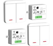 Interruptor inalámbrico, Kit de interruptor, transmisor de radio de 433 MHz, transmisor de 2200 W/10 A, interruptor de Luz, interruptor Y receptor de RF, interruptor de comparación