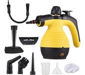 Limpiador a vapor portátil para uso doméstico, versátil, viene con 10 accesorios, adecuado para alfombras, cortinas, sofás, cocina, chinches, baño y más