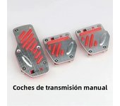New 2/3pcs Universal Non-Slip Aluminum Manual Transmission Car Pedal Cover Set Kit Pedali Red/Blue/Silver Car Accessories