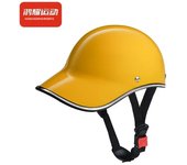 Motorcycle Helmet Men And Women Classic Leather Vintage Open Face Half Helmet Motor Scooter Electric Scooter Helmet Goggles New