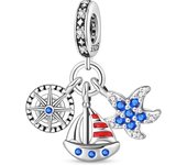 Ocean Series 925 Silver Luminous Shell Pearl Fishtail Tortoise Charms Beads Fit Pandora 925 Original Bracelets Fine DIY Jewelry