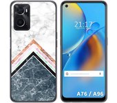 Funda Silicona para Oppo A76 / A96 diseño Mármol 05 Dibujos