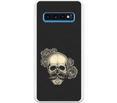 Funda compatible con Samsung Galaxy S10 - tatoo calavera dotwork