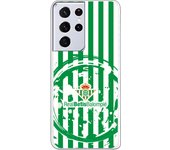 Funda original compatible con Samsung Galaxy S21 Ultra - S30 Ultra - Real Betis Balompié Escudo Manchas