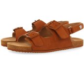 Gioseppo Sandalias Tipo Bio de Piel Color Cuero con Hebillas para Niños Misinto - Modelo Verano