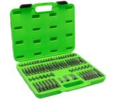 JBM 52550 Estuche de puntas 75 piezas para tornillos ribe, xzn, torx hexagonal inv. JBM