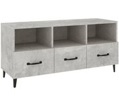 Mueble TV combinadoMueble de TV madera contrachapada gris hormigón 102x35x50 cm
