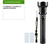2024 Powerful XHP360 LED USB Recharge Flashlight 18650 26650 LED Flashlight Zoom Torch IPX65 Tactical Lantern Camping Hand Lamps