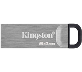 Kingston Datatraveler Kyson 64GB USB 3.2 - Velocidades de Transferencia Rápidas y Diseño Metálico Sin Capuchón