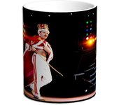 Taza Queen y Freddie Mercury. Musica. Rock and Roll