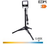 Edm Foco Proyector LED 30W 2370lm 6400K Luz Fria Black Series
