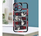Anime Narutos Akatsukis Cool Apple Case For iPhone 15 14 13 12 11 Mini XS XR X Pro MAX 8 7 6 Plus SE Angel Eyes Transparent