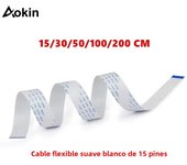 5Pcs 15 Pin Ribbon Flex CSI Cable with 15cm 30cm 50cm 100cm 1M Length for Raspberry Pi 3 Model B+ / 3 / 2 Camera
