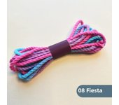 3.5mm Scrap Bundle Packs Macrame Cord Premium Cotton Cord for Macrame Craft Hand Painted Lush Ombre String Macrame Keychain Rope