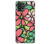 Funda Silicona Antigolpes para Motorola Moto G72 4G diseño Flores 02 Dibujos
