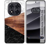 Tumundosmartphone Funda Silicona para Xiaomi Redmi Note 14 Pro 5G diseño Mármol 11 Dibujos