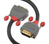 Lindy 36220 cable DVI 0,5 m DVI-D Gris - Cables DVI (0,5 m, DVI-D, DVI-D, Macho, Macho, Gris)