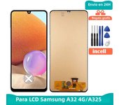 6.4'' Super AMOLED For Samsung A32 4G Display A325 A325F SM-A325F/DS LCD Screen Touch Digitizer Screen With Frame