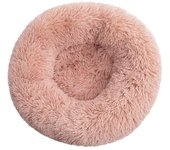 Cama para gatos, cojín mullido, suave y lavable para perros y gatos (rosa carne, 60 cm), Sunny
