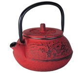 LACOR Tetera de hierro fundido Lacor - Rojo - Capacidad 0,25 Litros
