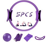Magic Circle Pilates Equipo para el entrenamiento en el hogar Fitness Kit 5 Piezas Pilates Ring Set 14 "Yoga Fitness