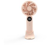 Ventilador de mano con pantalla Digital para exteriores, ventilador pequeño portátil recargable, Mini ventilador de escritorio de bolsillo