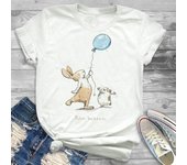 Lovely Style Pet Print T-Shirt Crew Neck Casual Short Sleeve T-Shirt Spring Summer Women's Clothing Fashion Simple Short Sleeve