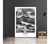 Black and White Italy Travel Poster  Retro Colosseum Capri Venice City Landscape Print Canvas Painting  Nordic Wall Art Home Dec