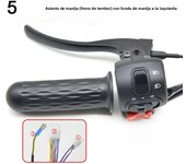 Electric Vehicle Combination Switch for 5th Generation Little Turtle Handle Seat Rotary Handle Integrated Switch Button Drum