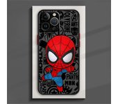 Cute Marvel Spider man Phone Case For iPhone 15 14 13 12 11 Pro Max mini XS XR X 8 Plus SE Frosted Translucent Cover