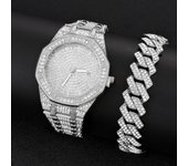 Iced Out Watch for Men Gold Watch for Men Hip Hop Fashion Cool Bling Bling Gold Diamond Luxury Mens Watch Dropshipping Relogio