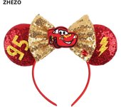 Disney Mickey Mouse Oor Hoofdbanden Frozen Elsa Anna Strik Pailletten Hoofdband Kids Party Cadeau Kinderen Diy Haaraccessoires
