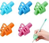 6 Pieces Pencil Grips, Writing Aid Pen Grip Posture Correction Child Finger Guide, Ergonomic Pencil Grips