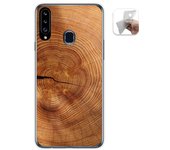 Tumundosmartphone Funda Gel Tpu para Samsung Galaxy A20s diseño Madera 04 Dibujos