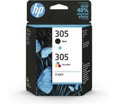 Cartucho de tinta original hp nÂº305 multipack/ negro/ tricolor